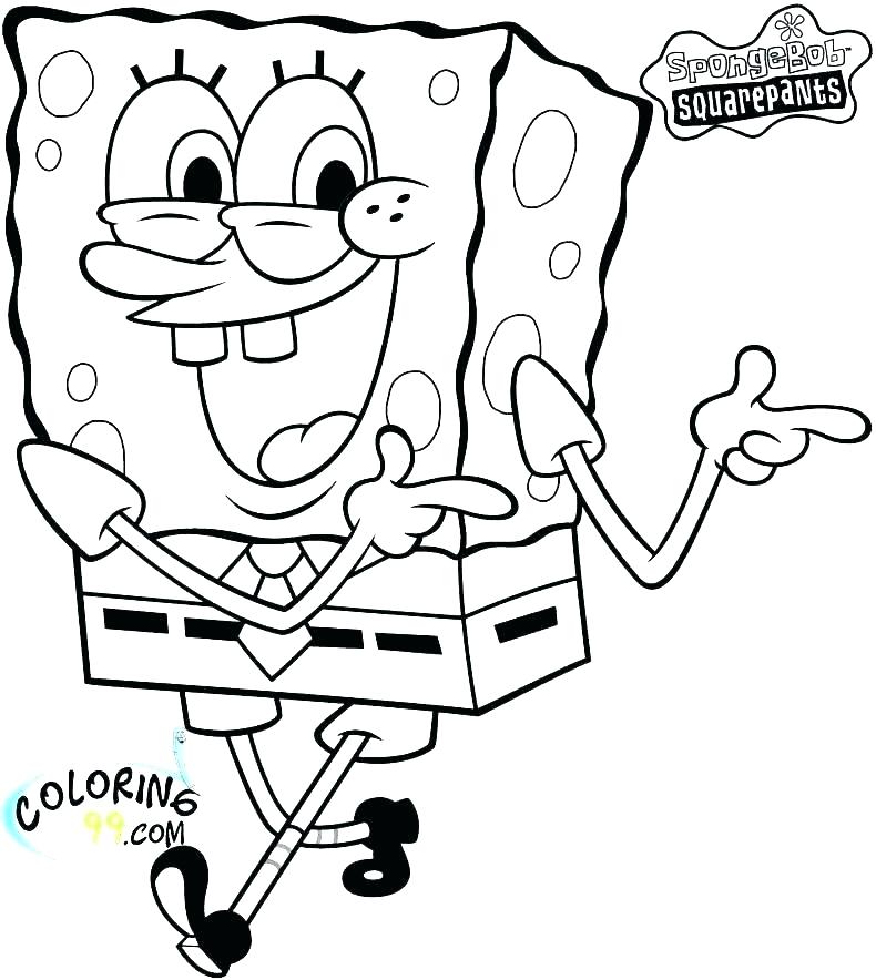 790x884 Kids N Coloring Pages Of Spongebob Printable Coloring Pages Online