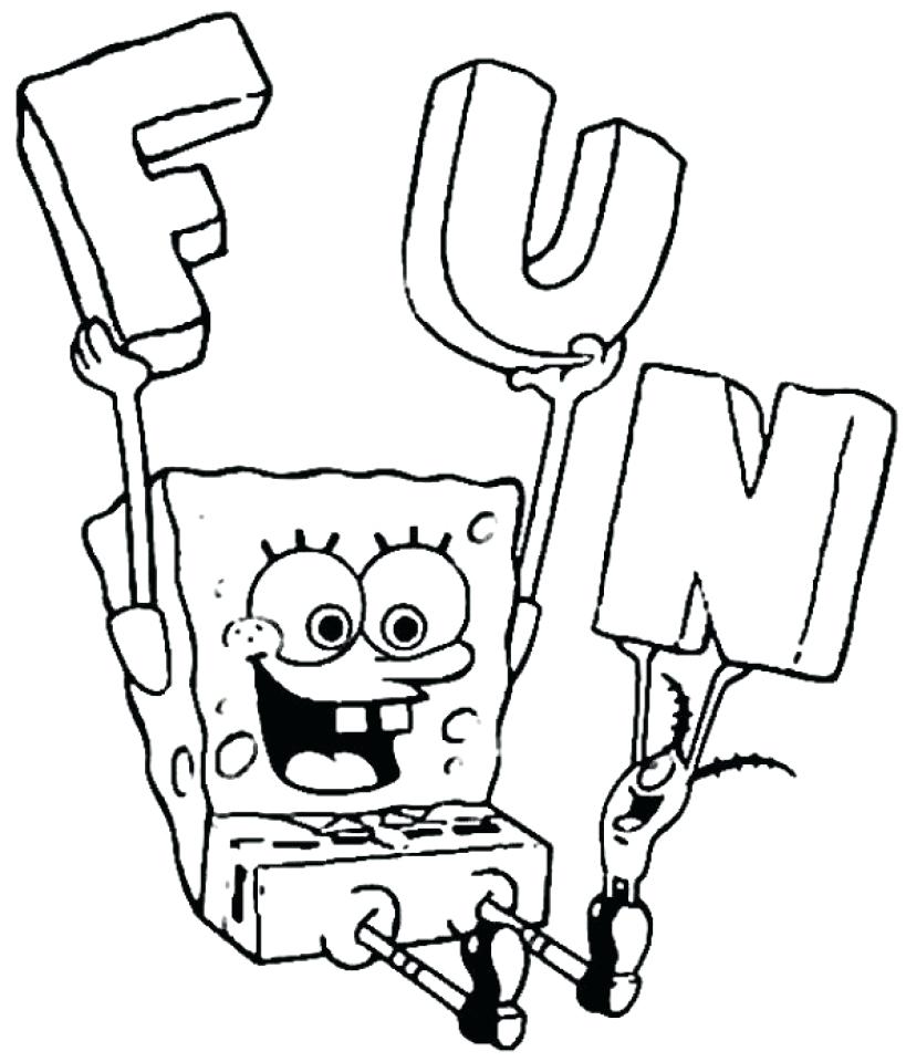 819x960 Coloring Pages Spongebob Free Printable Coloring Pages Spongebob