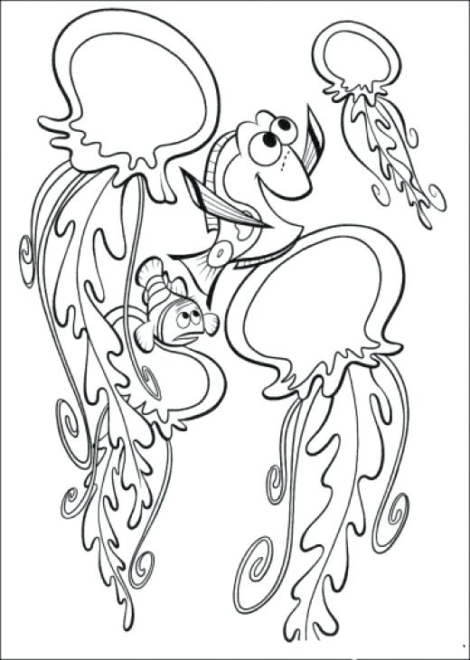 520x730 Jellyfish Coloring Pages Fish Template To Color Free Creation