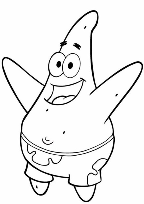580x818 Spongebob Patrick Coloring Pages