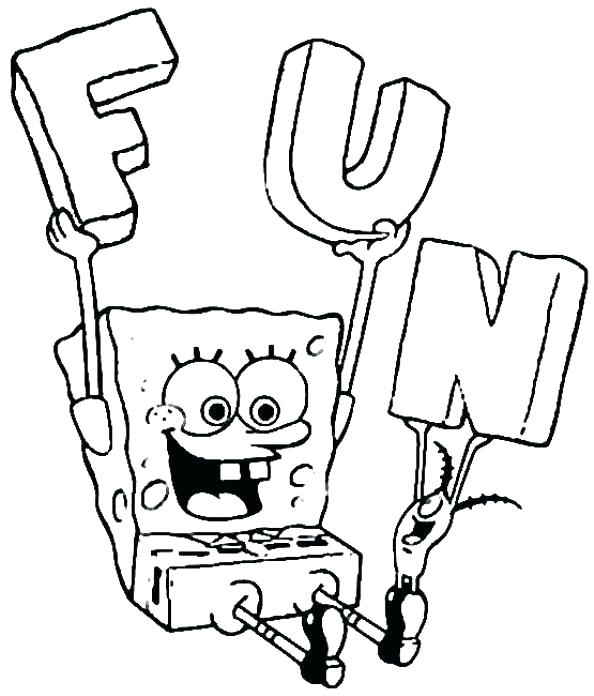 594x696 Printable Coloring Pages Spongebob Color Pages Free Printable