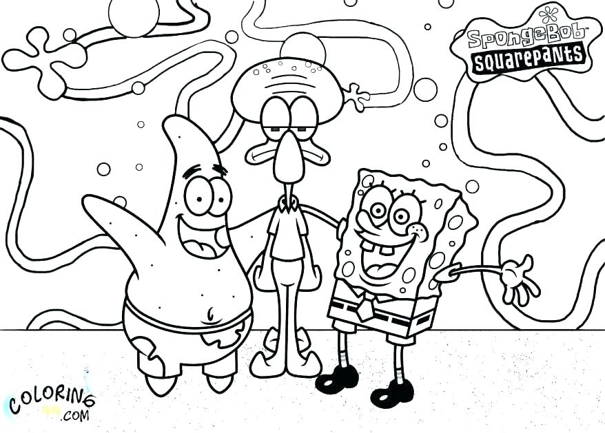878x629 Spongebob Printable Coloring Pages Printable Coloring Pages Free