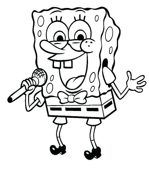 486x550 Spongebob Squarepants Coloring Book Coloring Pages For Kids