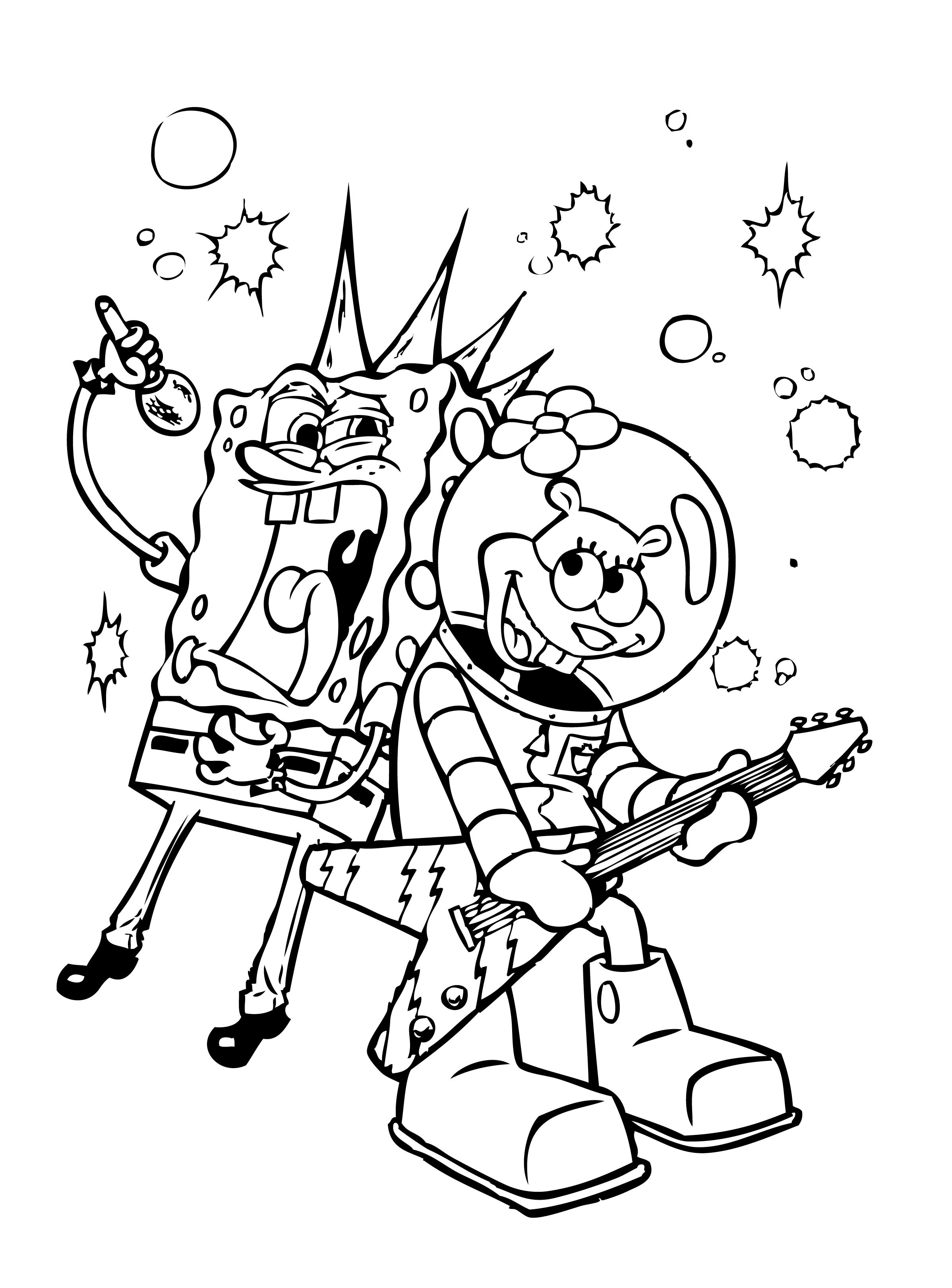 2396x3240 Spongebob Squarepants Coloring Pages Free