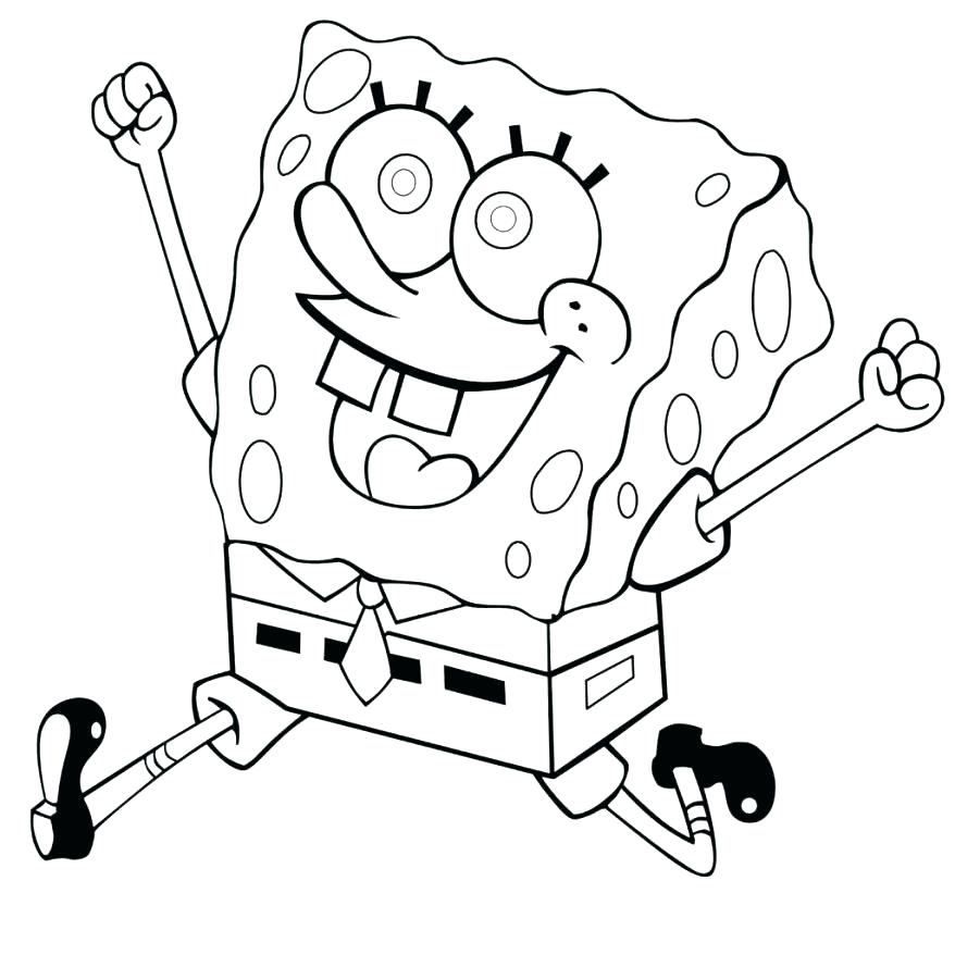 878x878 Baby Spongebob Coloring Pages Free Printable Coloring Pages As