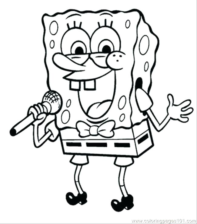 650x736 Spongebob Squarepants Coloring Pages