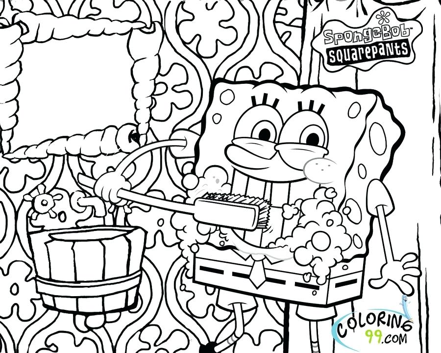 900x720 Spongebob Squarepants Printable Coloring Pages Redoubtable