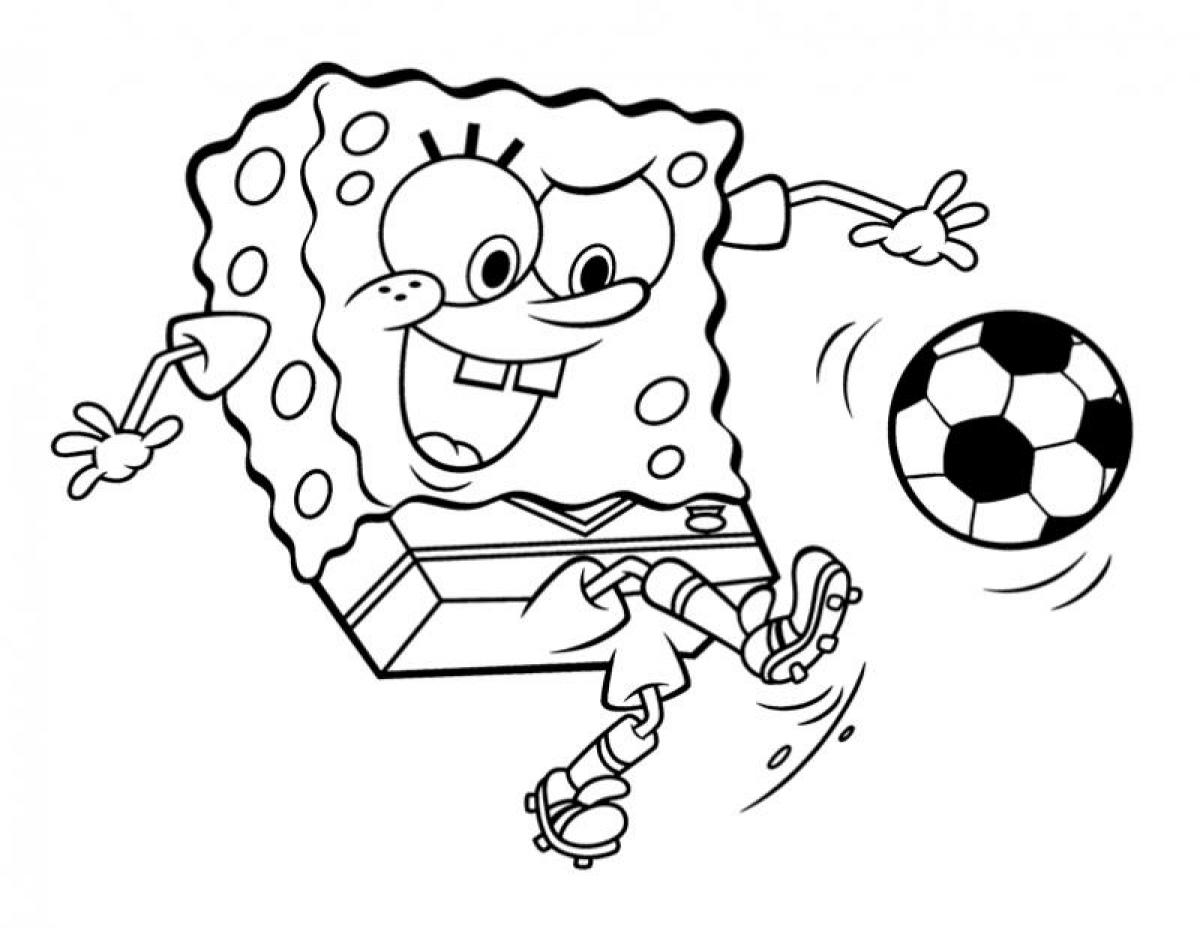 1200x928 Full Spongebob Squarepants Colouring Pages Col