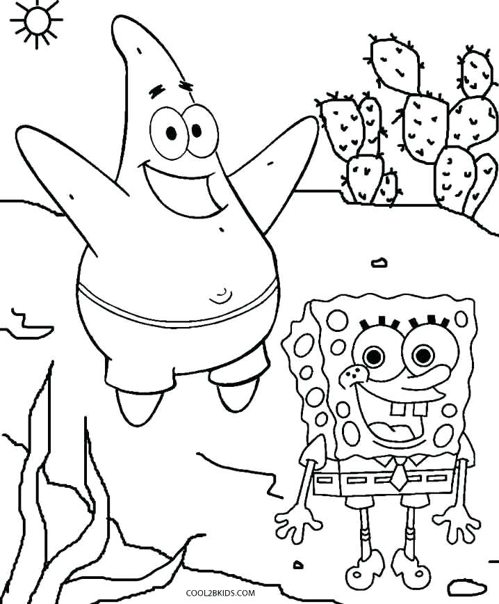 718x868 Printable Spongebob Coloring Pages And Coloring Pages Printable