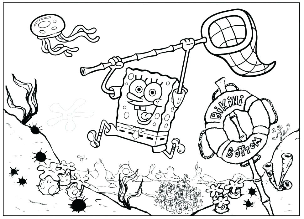 970x700 Spongebob Coloring Page Coloring Pages Printable In Free