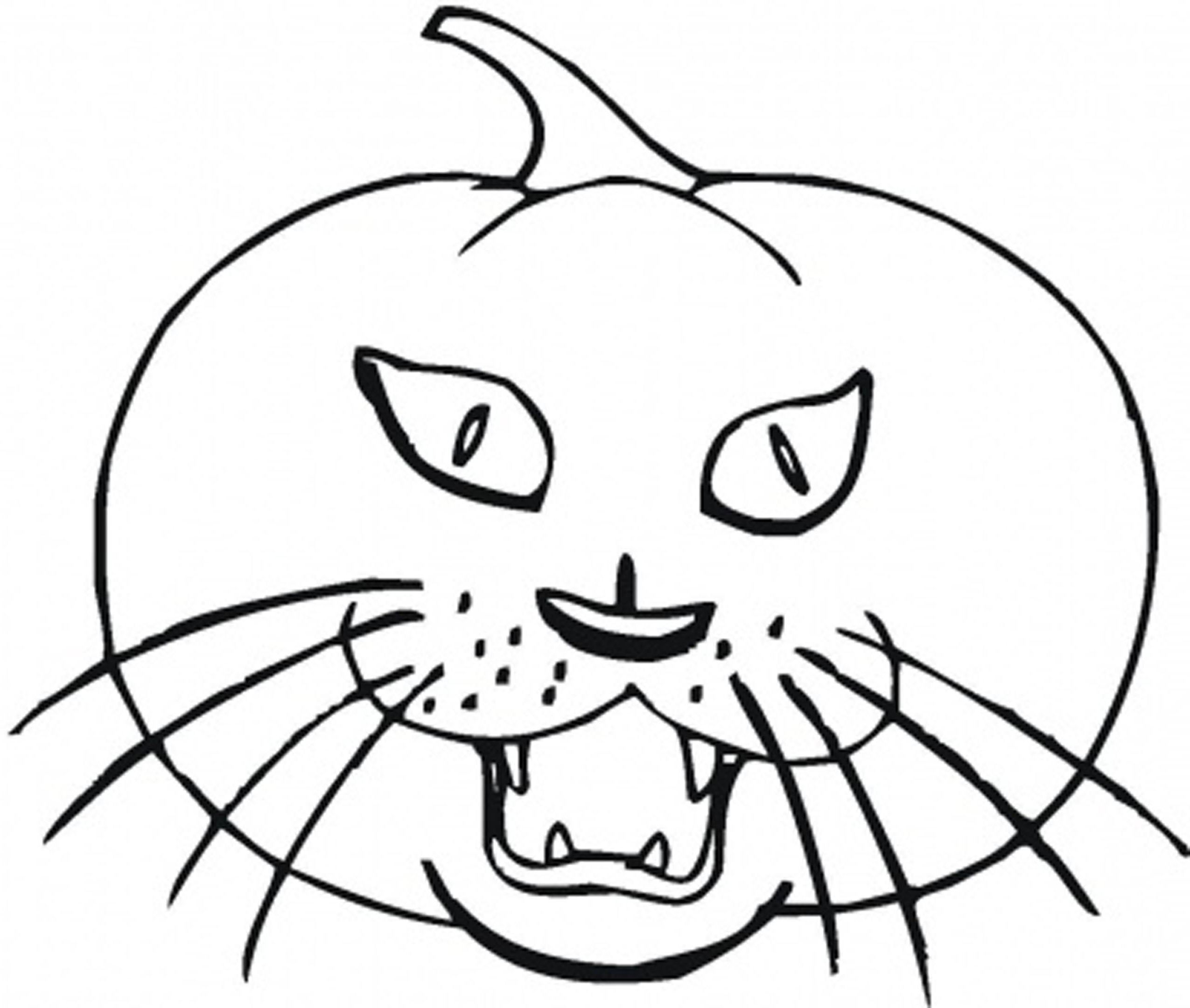 2550x2161 Special Spooky Cat Coloring Pages Free