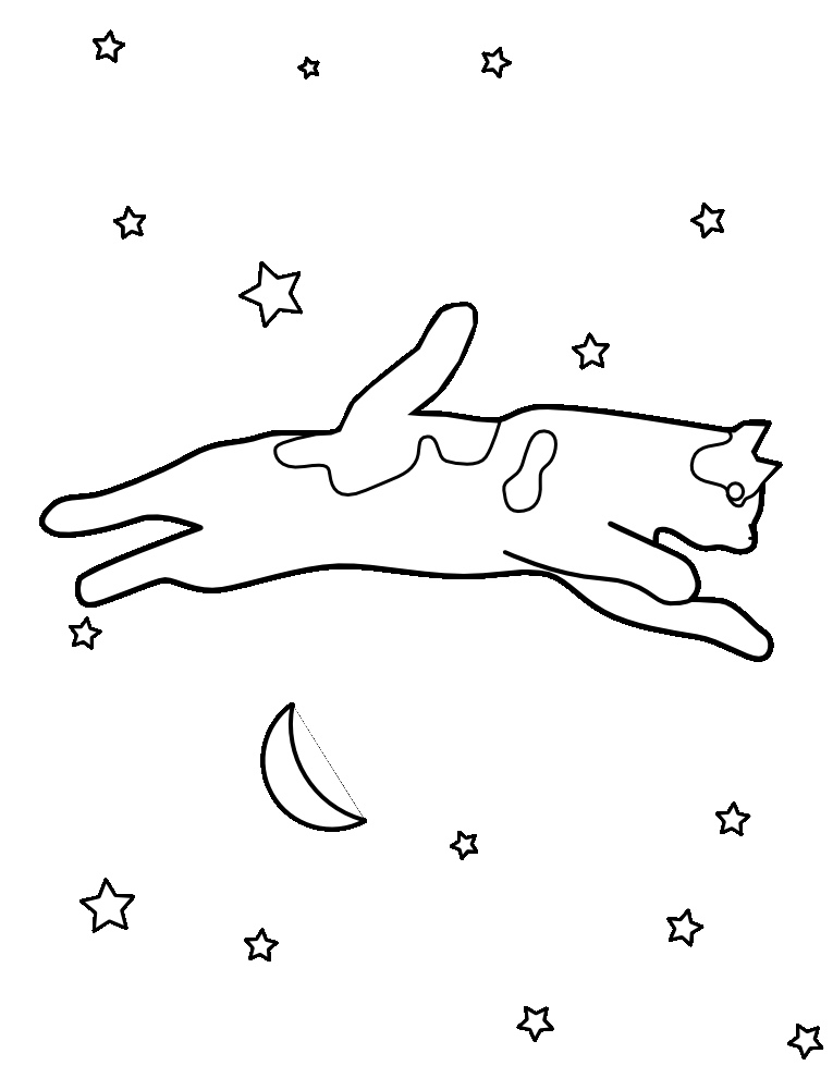 765x990 Spooky The Space Cat Coloring Page This Cat Was Traced