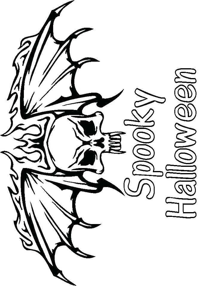 700x960 Spooky Coloring Pages