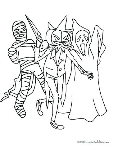 364x470 Spooky Coloring Pages