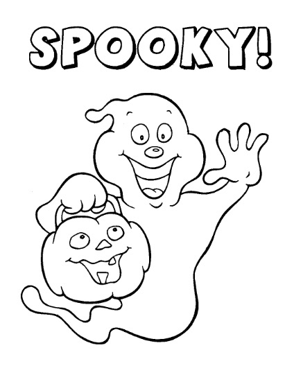 411x541 Spooky Halloween Coloring Page Coloring Book