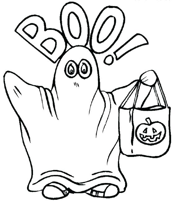 569x648 Spooky Coloring Pages
