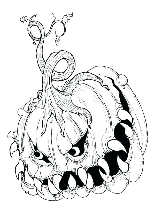 600x840 Spooky Halloween Coloring Pages Spooky Coloring Pages Picture
