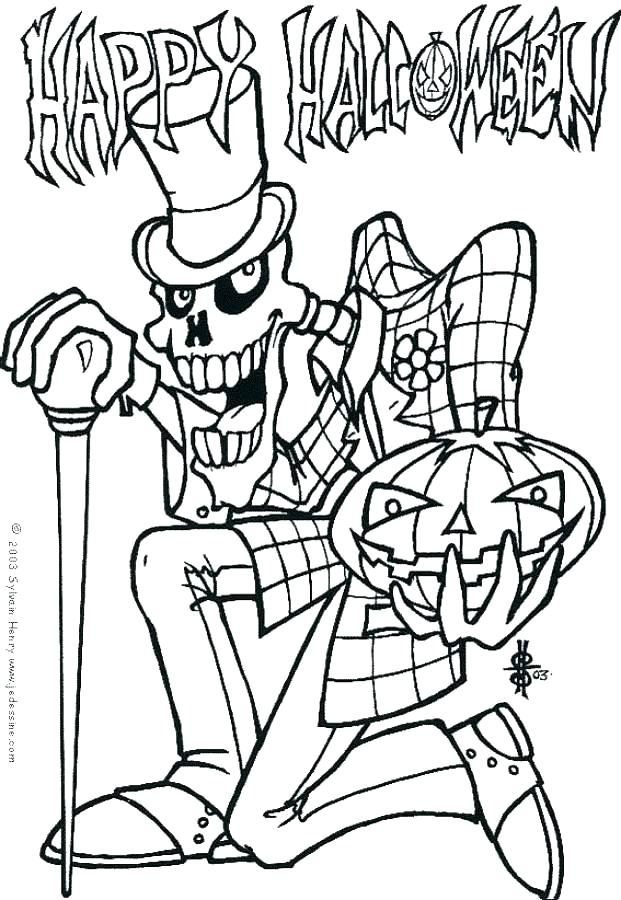 621x900 Spooky Halloween Coloring Pages