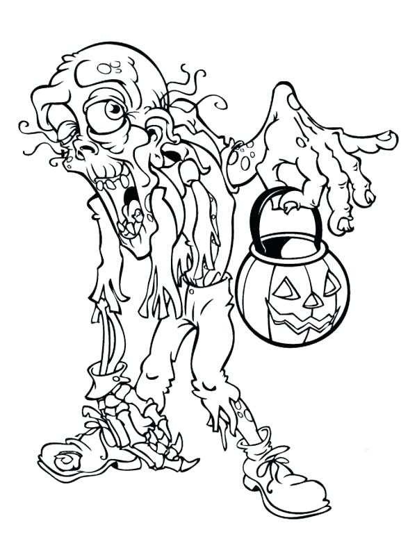 600x776 Scary Halloween Coloring Pages Printable Scary Coloring Pages Very