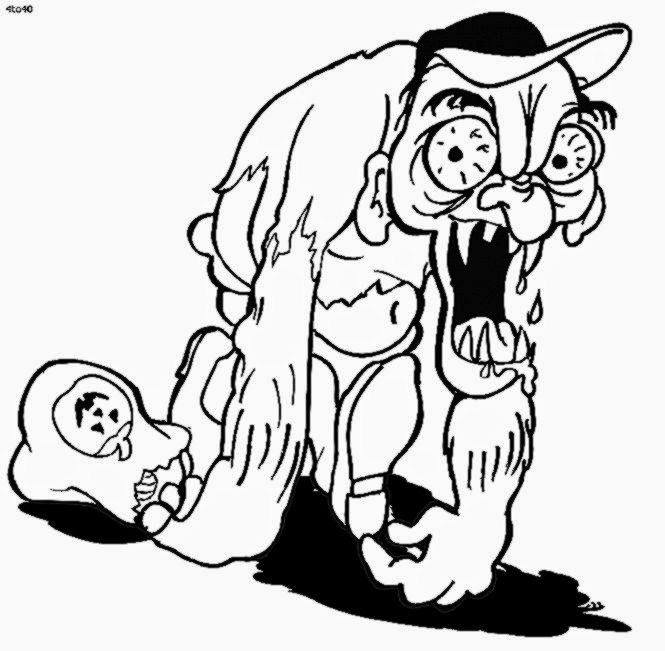 665x651 Scary Halloween Coloring Pictures Free Coloring Pictures Spooky