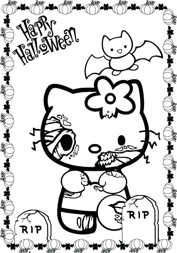 719x1024 Scary Halloween Coloring Pages