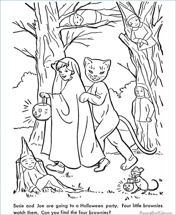 670x820 Scary Halloween Coloring Page For Kids