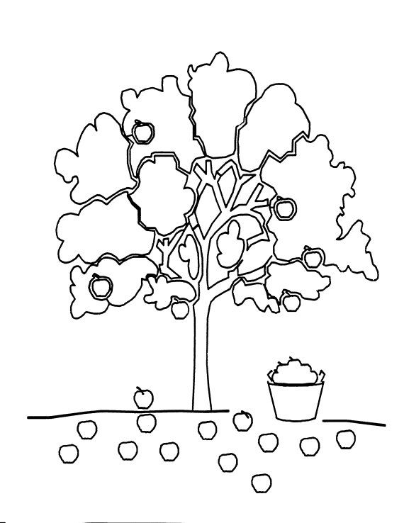 570x738 Spooky Tree Coloring Page Naturepreschool Coloring Pages Trees