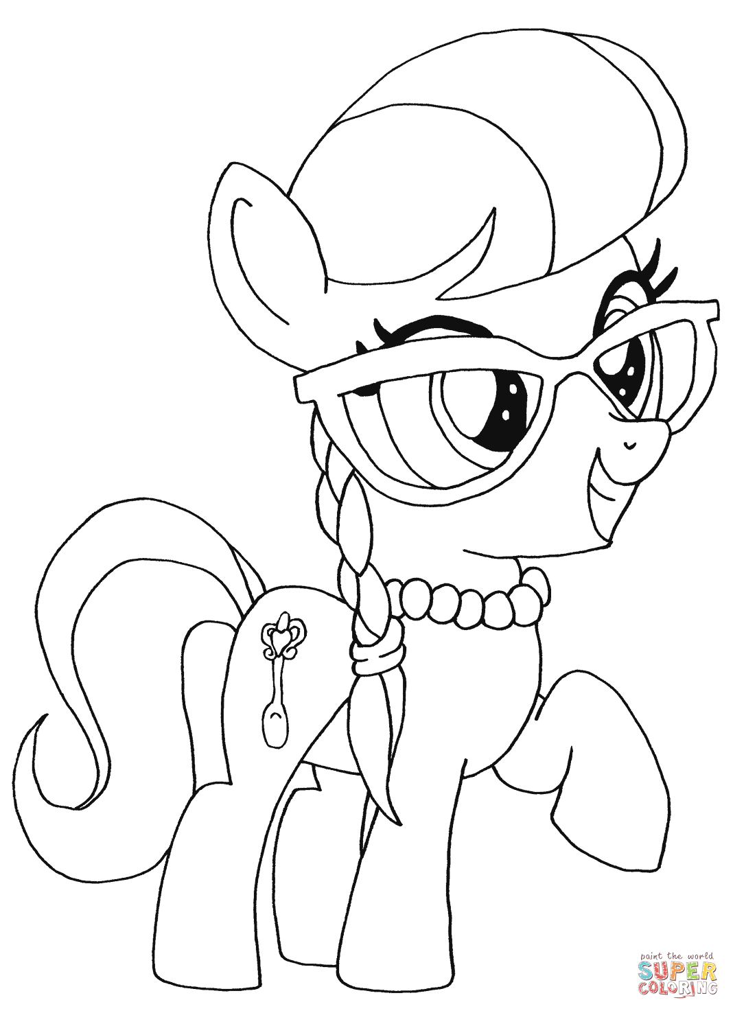 1068x1476 My Little Pony Silver Spoon Coloring Page From My Little Pony
