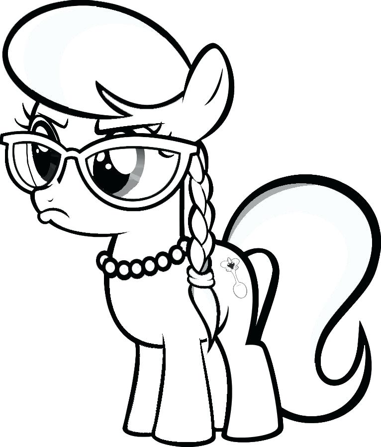 766x900 Pony Coloring Page My Little Pony Coloring Pages Silver Spoon