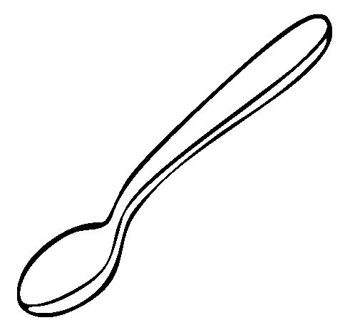 505x470 Spoon Coloring Pages