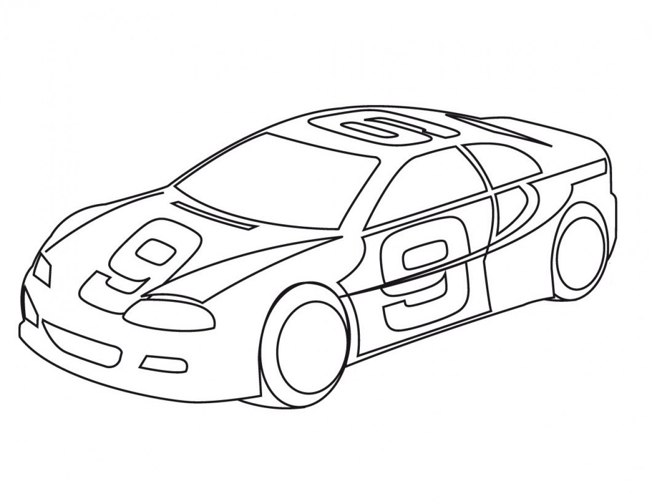 1319x1020 Sport Car Coloring Pages