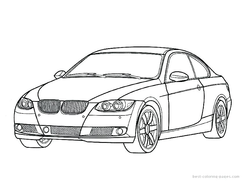 836x627 Sports Car Coloring Pages