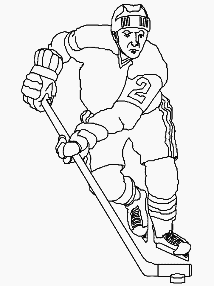 718x957 Free Hockey Coloring Pages