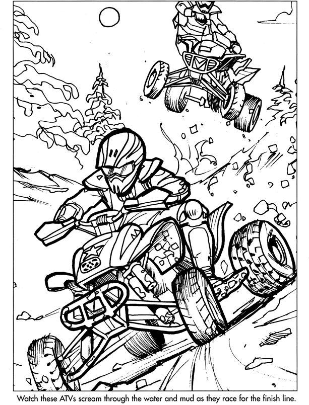 613x805 Extreme Sports Coloring Pages