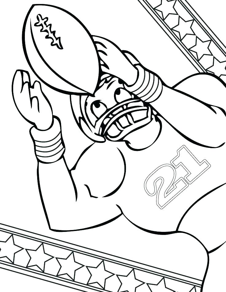 736x952 Coloring Page Football Printable Sports Coloring Pages Printable