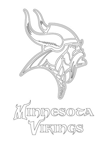 360x480 Minnesota Vikings Football Logo Coloring Page