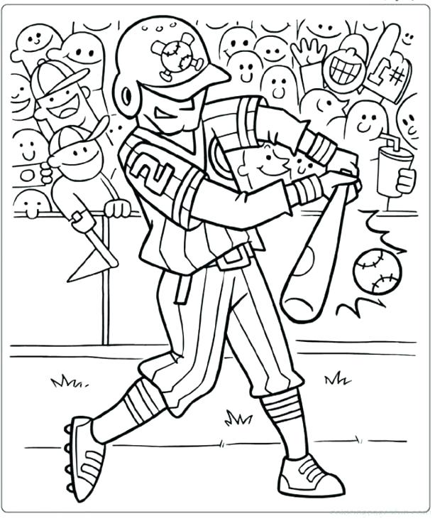 613x730 Good Sports Coloring Pages Or A Hitter In Baseball Coloring Page