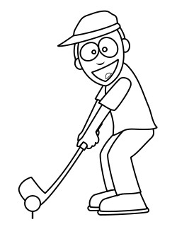 250x324 Halloween Coloring Pages Free Golf Printable Coloring Sheet
