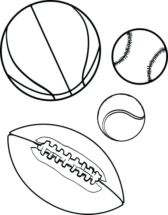 548x700 Sports Coloring Pages Printable Ball Coloring Pages Printable