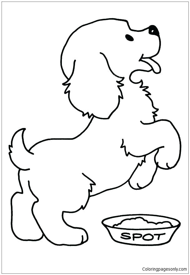 608x881 Puppy Coloring Pages Spot The Dog Coloring Pages The Hungry Pup