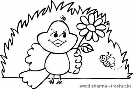 425x283 Birds Coloring Pages