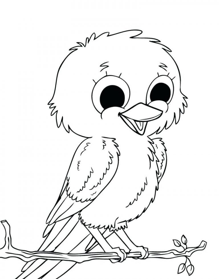 768x979 Easy Bird Coloring Pages Best Of For Preschoolers Spring Birds