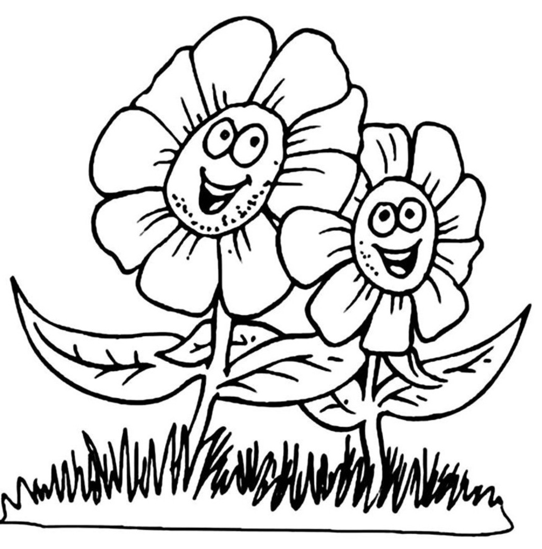 1086x1100 Spring Break Coloring Page