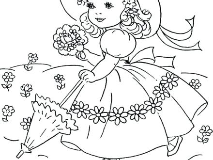 440x330 Spring Coloring Pages Free Printable Spring Coloring Page