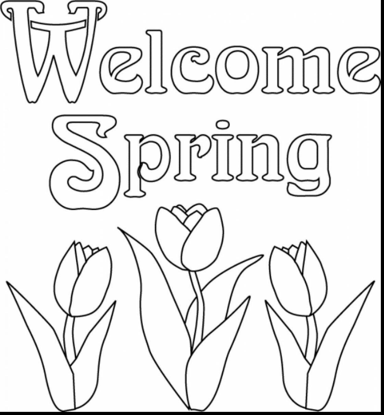 1223x1320 Best Spring Break Coloring Pages Pic For Flowers Styles And Trend