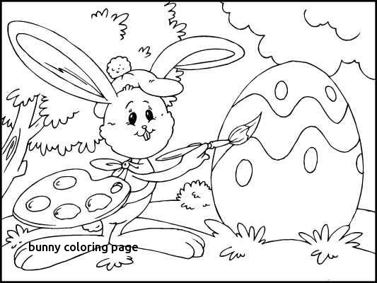 533x400 Spring Bunny Coloring Sheet For Bunny Coloring Page
