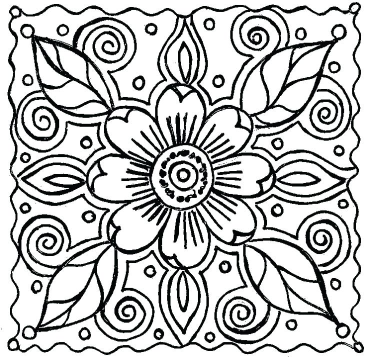 736x714 Elegant Spring Coloring Pages For Adults Or Spring Coloring Pages