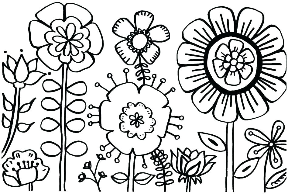948x638 Spring Coloring Pages For Kids Welcome Color Bros