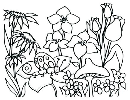 440x340 Spring Coloring Pages Preschool Welcome Spring Coloring Page