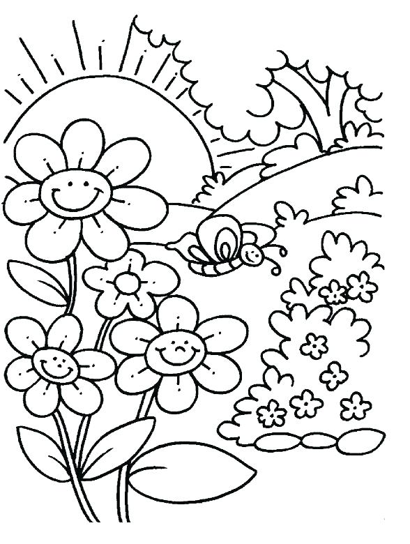 588x780 Spring Coloring Pages Spring Coloring Pages Oriental Trading